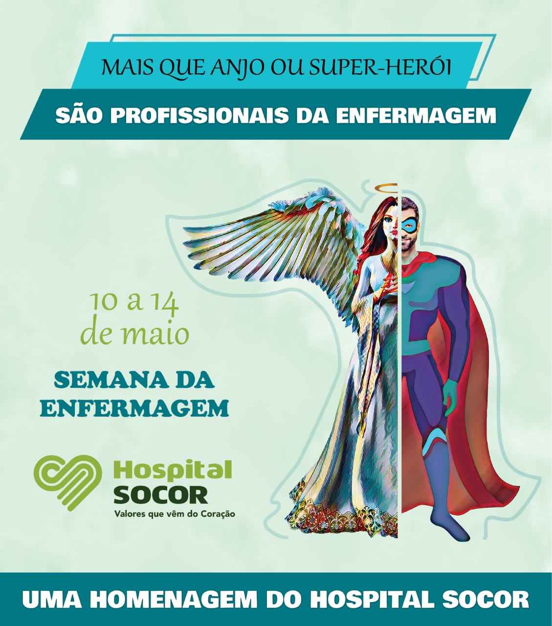 Hospital Socor promove semana de homenagens aos profissionais da enfermagem - Hospital Socor/Divulgação