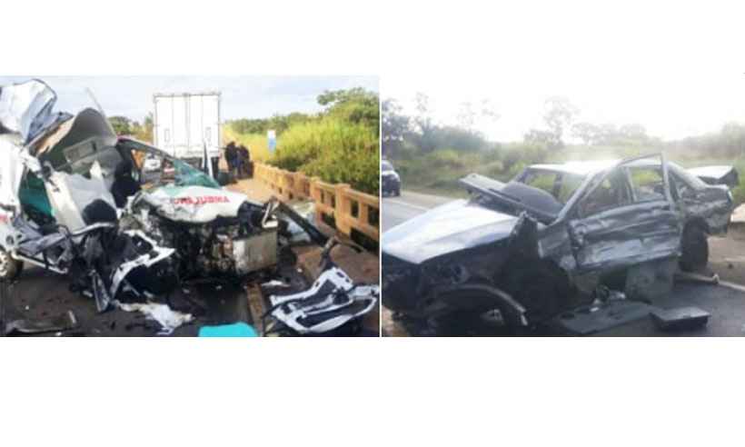 Três pessoas morrem em acidente entre dois caminhões e quatro carros - WhatsApp/Reprodução
