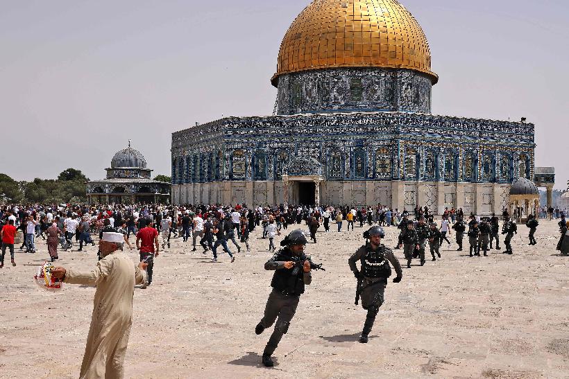 Jerusalém: palestinos e israelenses entram em confronto após cessar-fogo - AHMAD GHARABLI/AFP