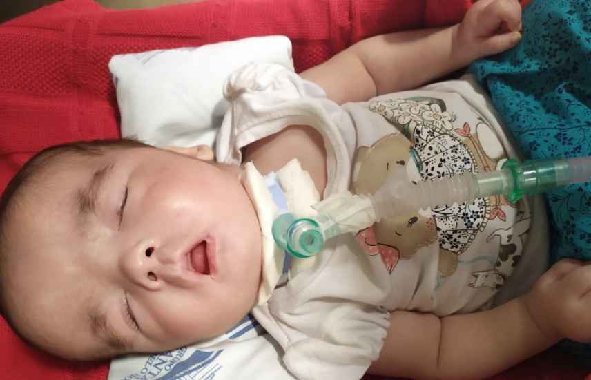 Com síndrome misteriosa, bebê luta pela vida e família pede ajuda - Arquivo pessoal