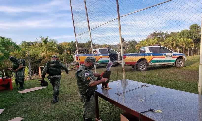 Polícia fecha rinha de galos em Pará de Minas; 31 pessoas são presas - Divulgação/PMMG 7ª região