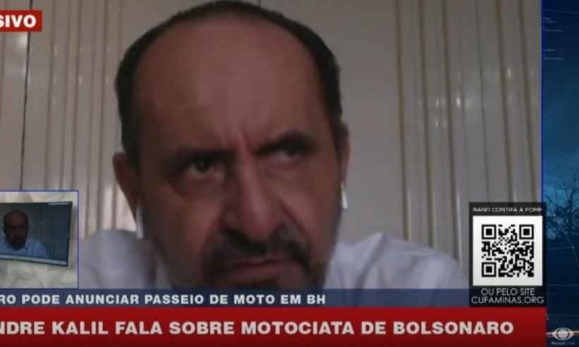 Kalil sobre motociata de Bolsonaro: 'Pode andar até de velocípede' - Band Tv/Reprodução