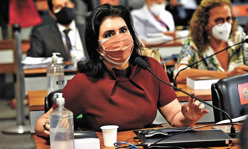 Senadora Simone Tebet: "As mulheres não têm vez na CPI" - Jefferson Rudy/Agência Senado