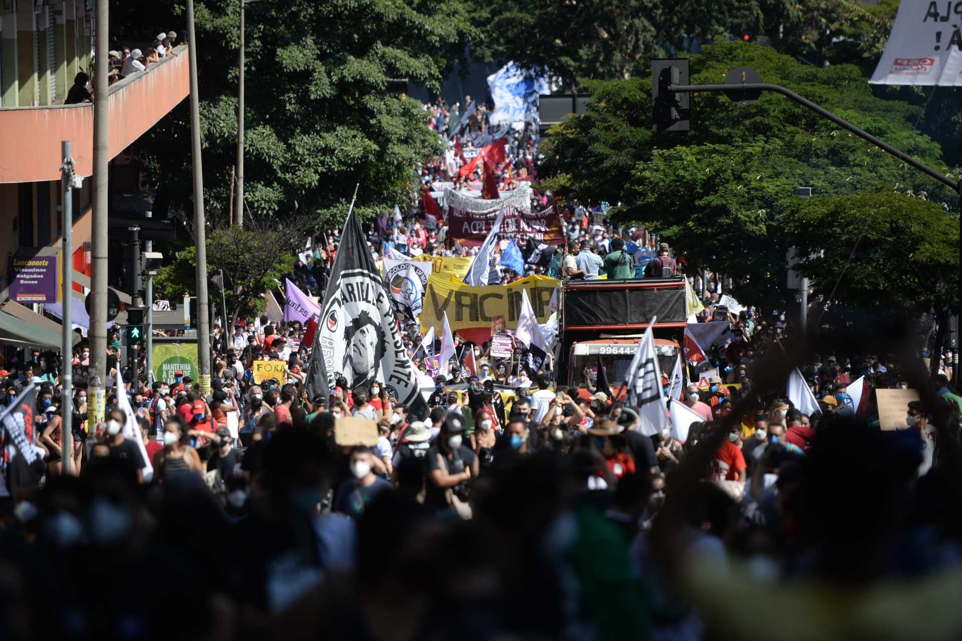 Bolsonaristas espalham fake news sobre manifestações críticas ao governo - Túlio Santos/EM/D.A Press