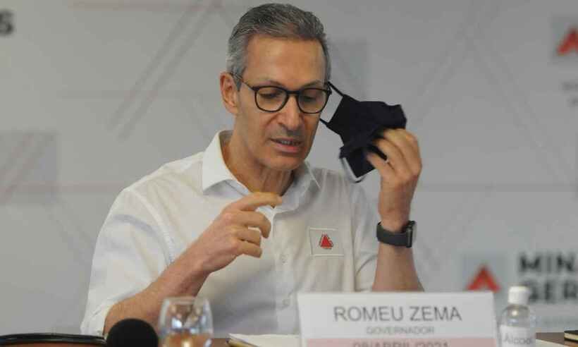 Zema: cidades que já terminaram comorbidades podem vacinar professores - Leandro Couri/EM/D.A Press