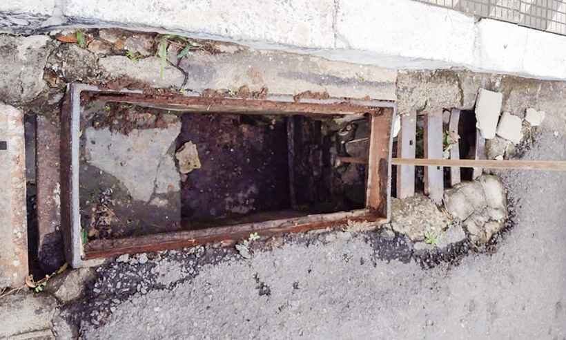 Veja momento em que ladrões furtam boca-de-lobo em Pouso Alegre - Prefeitura de Pouso Alegre/Divulgação