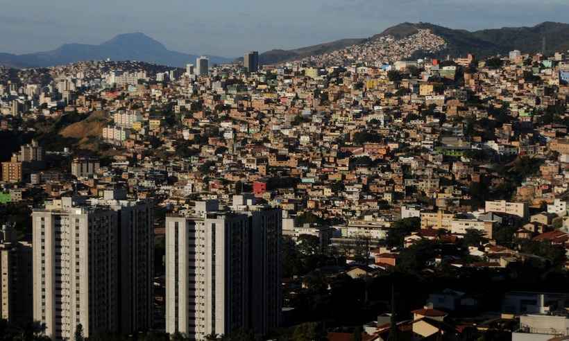 Mapa da Desigualdade mostra enorme diferença de renda entre moradores de BH - Tulio Santos/EM - DA Press-Belo Horizonte/MG