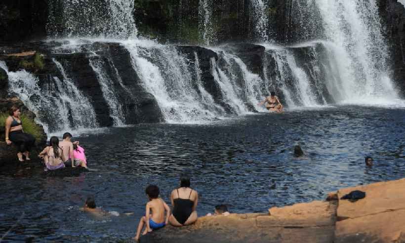Clima e restrições diminuem movimento na Serra do Cipó no feriado - Túlio Santos/EM/D.A Press