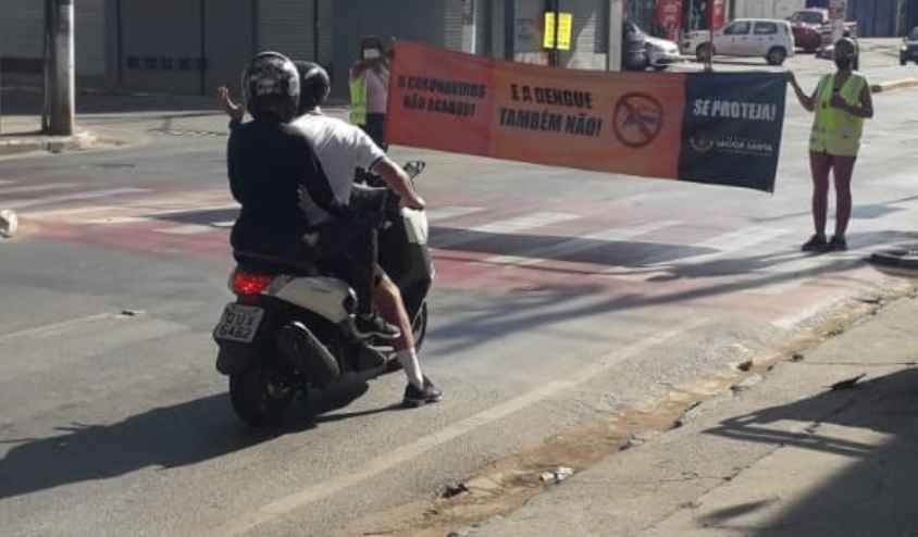 Lagoa Santa reforça blitz e alerta contra dengue e COVID-19 no feriadão - Divulgação/Secretaria de Saúde de Lagoa Santa