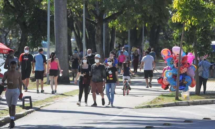 Pandemia e parque fechado: ambulantes da Pampulha relatam dificuldades - Gladyston Rodrigues/EM/DA Press
