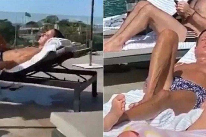 Doria é flagrado tomando sol sem máscara no Rio e vira alvo de críticas  - Redes Sociais/Reprodução