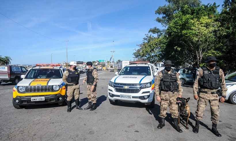 PM apresenta balanço de operação que teve policial detido com munição em BH - Leandro Couri/EM/DA Press