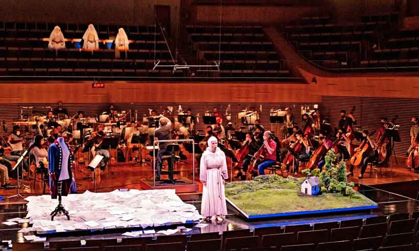Ópera ''Cartas portuguesas'' estreia nesta quinta na Sala Minas Gerais - Flora Silberschneider/Divulgação