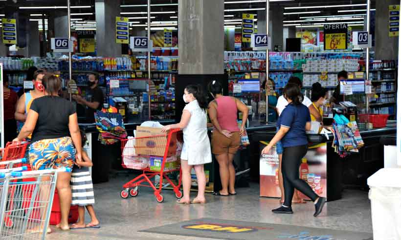 Cenário econômico é de crescimento, mas com inflação e juros altos - Juarez Rodrigues/EM/D.A Press - 21/4/21