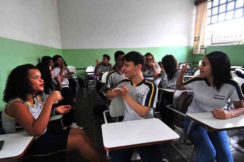 TJMG libera aulas presenciais nas escolas estaduais de Minas  - Ramon Lisboa/EM/D.A Press 