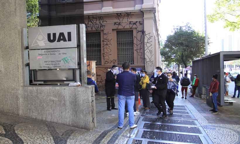 Fechada há cinco dias, UAI Praça Sete retoma atendimento parcial - Edesio Ferreira/EM/D.A Press