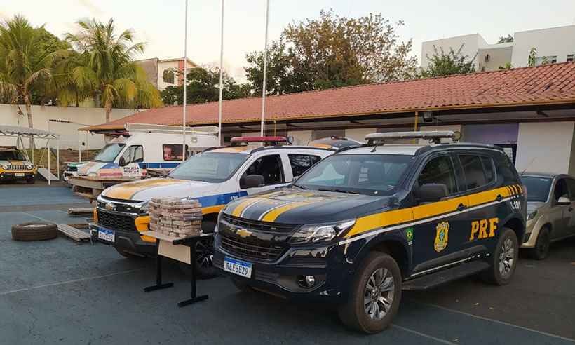 Carga de cocaína é apreendida em operação conjunta na BR-135, em Minas - PRF/Divulgação
