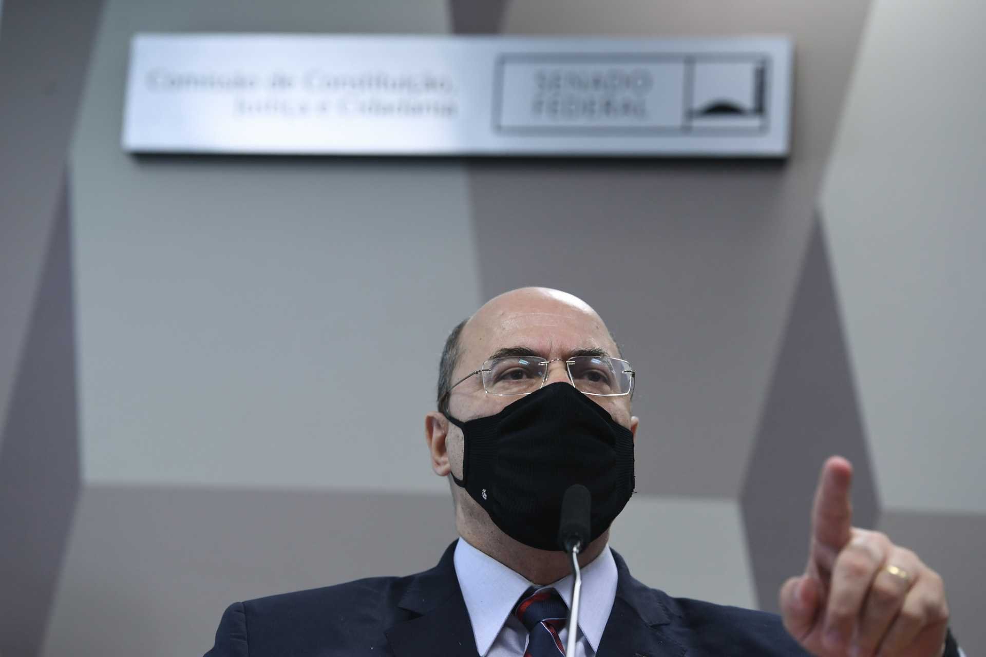 Após deixar CPI, Witzel afirma que 'negacionismo' é estratégia de Bolsonaro - Edilson Rodrigues/Agência Senado