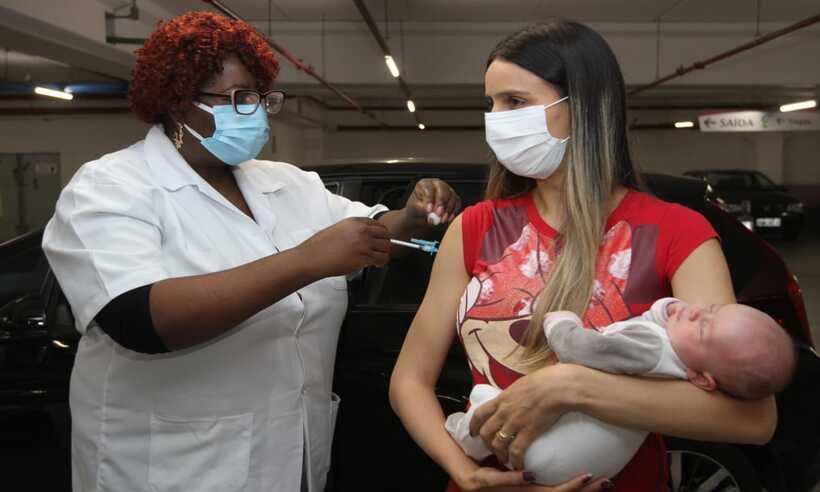 Alívio e ansiedade: BH vacina gestantes e puérperas sem comorbidades - Jair Amaral/EM/D.A Press