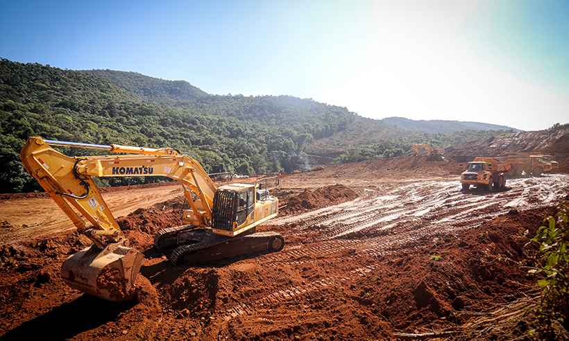 Vale diminui nível de emergência de barragem em Barão de Cocais (MG) - Leandro Couri/EM/D.A Press - 02/06/2019