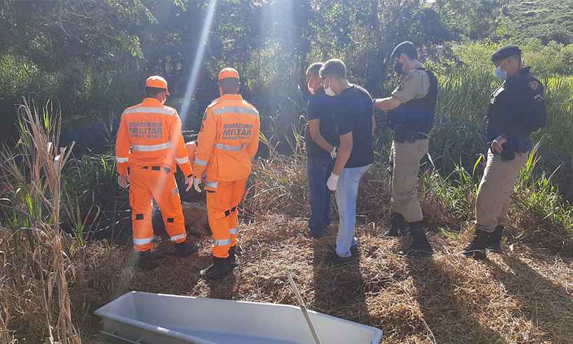 Mistério envolve o corpo que boiava em córrego na zona rural de Caratinga - Portal Caparaó/ Divulgação