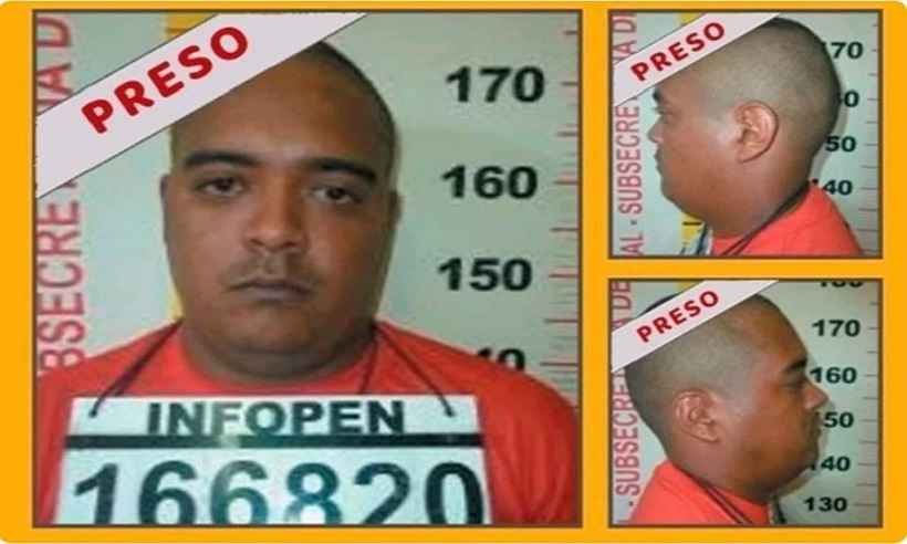 Entre os mais procurados de Minas, foragido de Patos de Minas é preso em MT - Reprodução/Sejusp-MG
