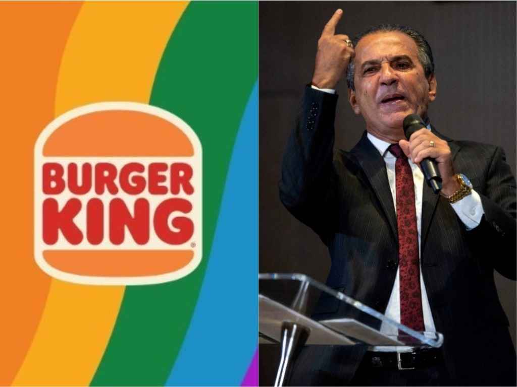 Burger King x Silas Malafaia. Ou: civilização x barbárie - Reprodução Twitter e AFP / Mauro Pimentel