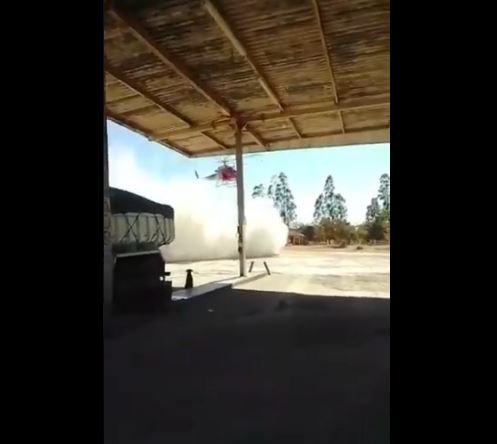 Veja o momento exato em que helicóptero cai em Minas - Reprodução/Twitter Estado de Minas