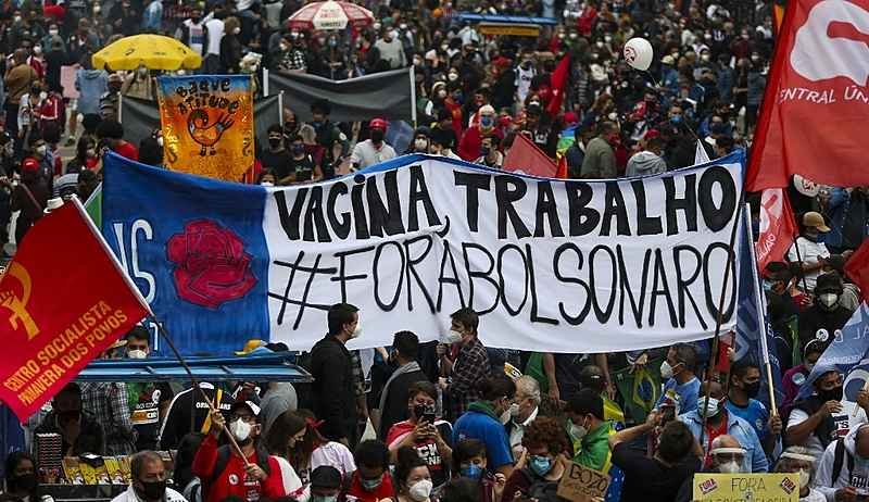 BH terá novo protesto contra Bolsonaro neste sábado (3/7) - Paulo Pinto / AFP