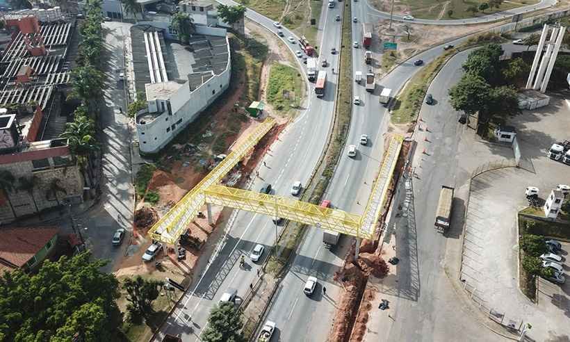 Passarela do Bairro Califórnia será liberada na quarta-feira (7/7) - Via 040/Divulgação
