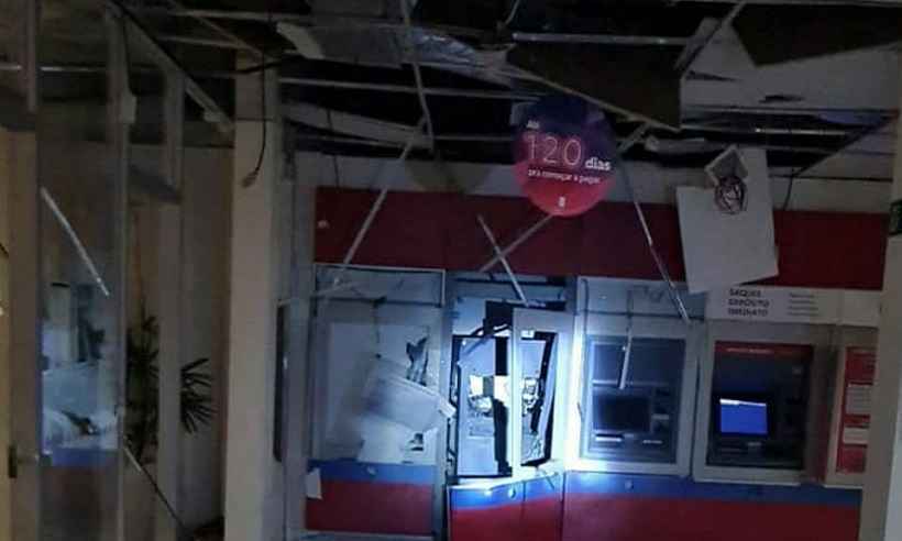 Três pessoas presas por explosão em caixa eletrônico em Uberlândia - Reprodução/Redes Sociais