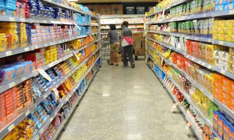 Supermercados têm alta no consumo de 5,32% nos primeiros meses de 2021 - Gladyston Rodrigues/EM/D.A Press.