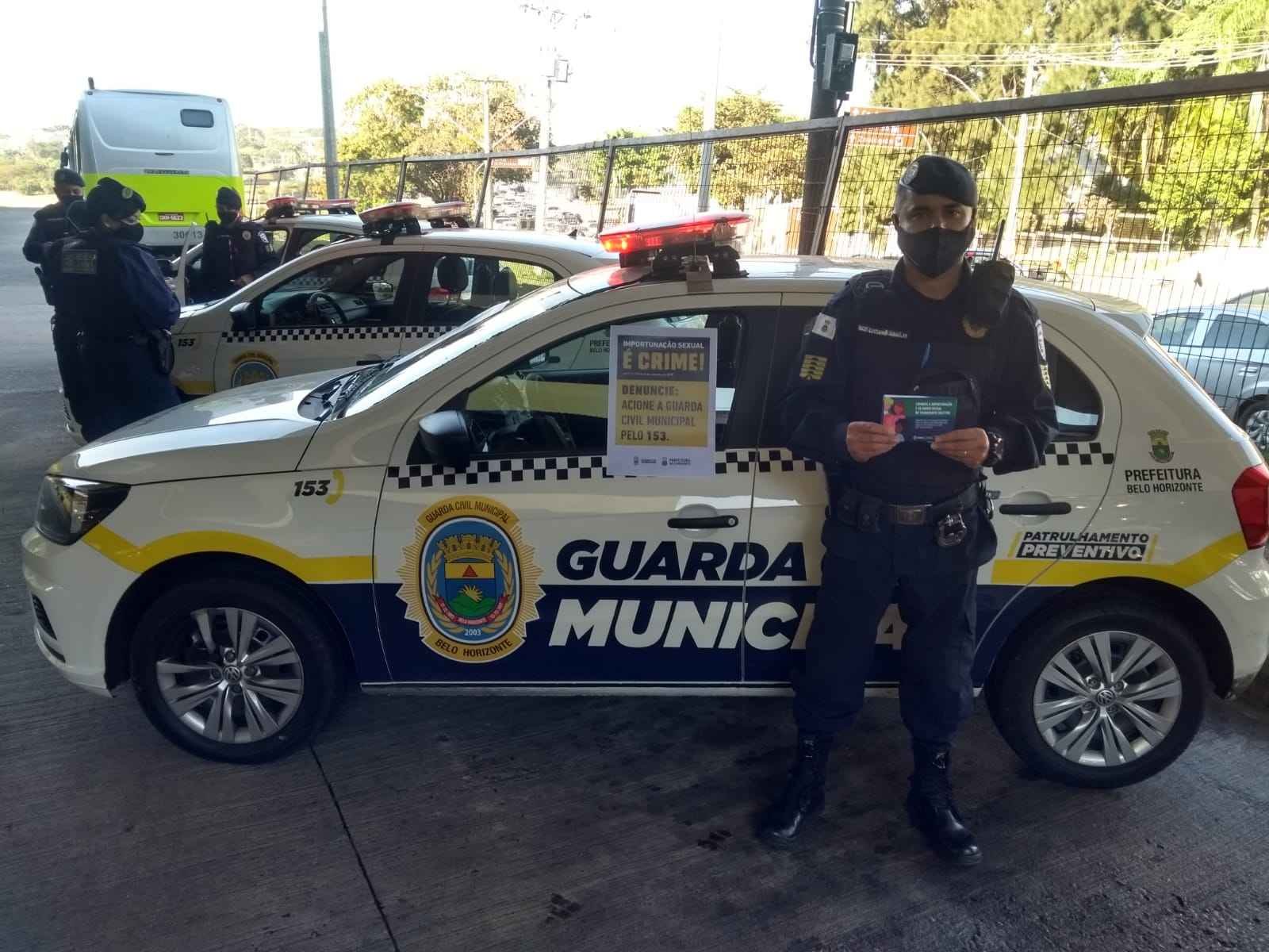 Guardas de BH orientam sobre importunação sexual nos transportes públicos - Secretaria Municipal de Segurança e Prevenção/Divulgação