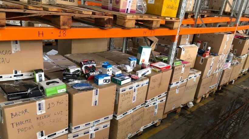 Receita Federal doa mercadorias apreendidas para entidades beneficentes - Receita Federal/Divulgação