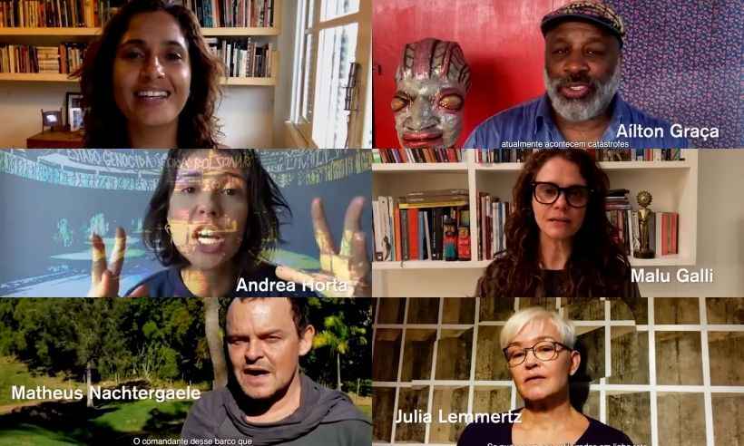 Artistas se unem em ato virtual pelo impeachment de Bolsonaro - Reprodução/Youtube