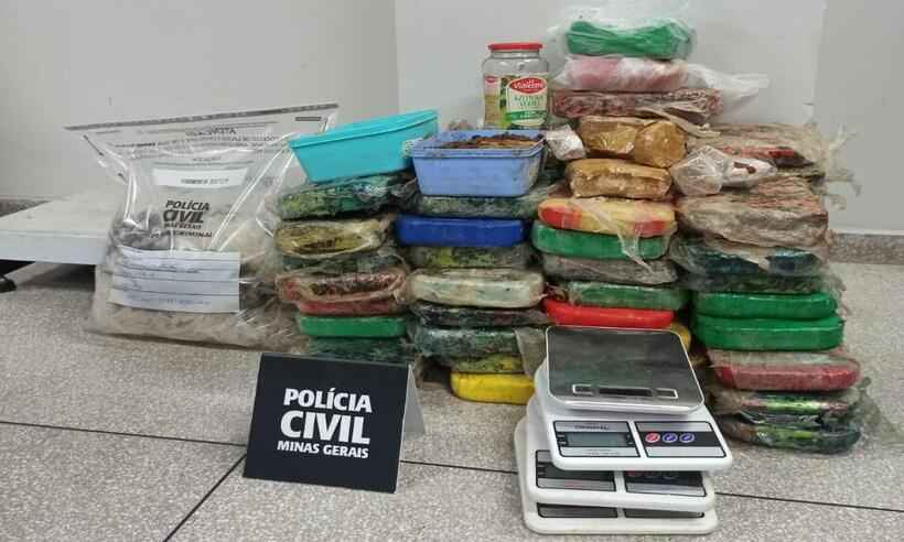 Polícia Civil apreende mais de 70 quilos de crack em Matozinhos - Divulgação/PCMG