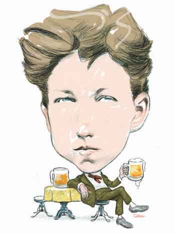Referência da poesia moderna: uma cerveja com Rimbaud
