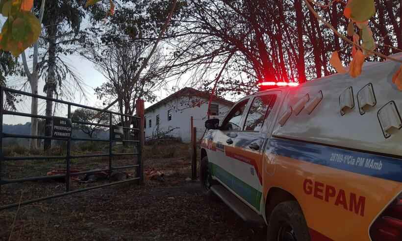 Homens são presos por roubar e matar vaca prenha em Betim, na Grande BH - Polícia Militar/Divulgação