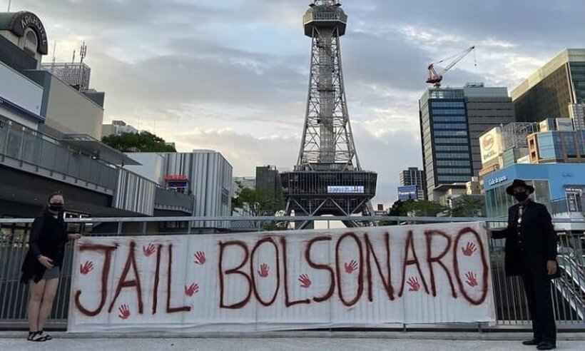 Várias cidades pelo mundo registram protestos contra governo Bolsonaro - Reprodução/Twitter