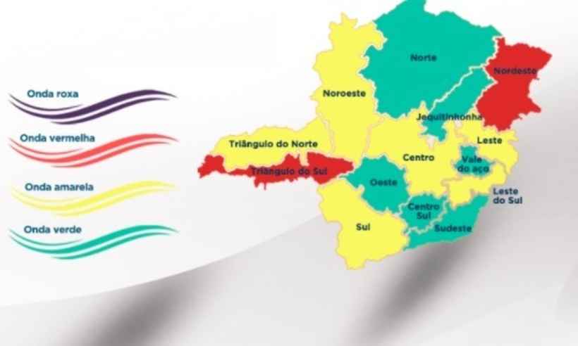 COVID: quatro macrorregiões avançam para a onda verde em Minas  - Governo de Minas/ divulgação