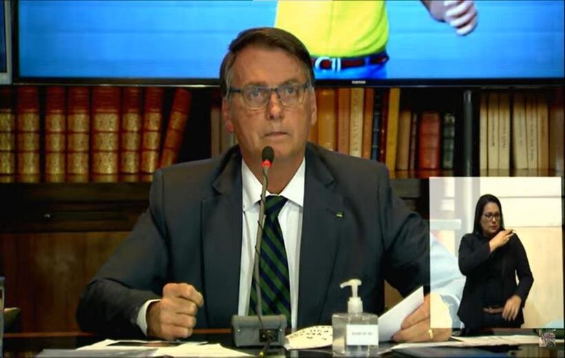 Bolsonaro sobre críticas: 'Atacado com acusações que mexem com a alma' - Reprodução