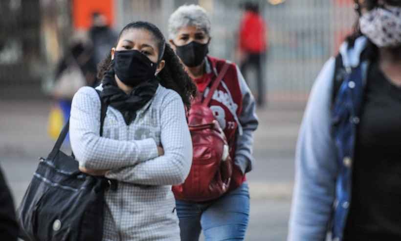 Com frio recorde em BH, sensação térmica foi de -9°C na madrugada - Leandro Couri/EM/DA Press