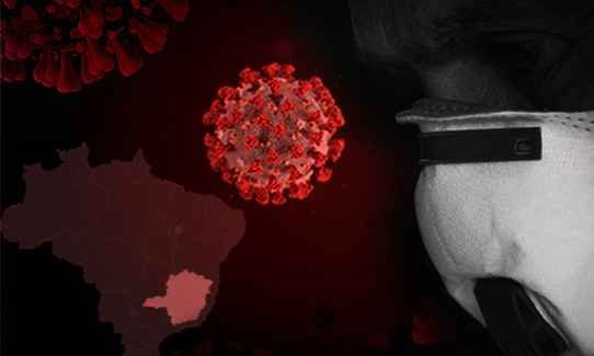 Brasil registra 473 mortes por covid em 24h; total de vítimas chega a 557 mil - Arte/EM/D.A press