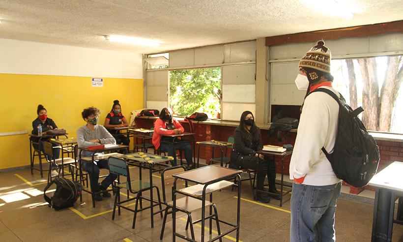 Sindicato dos professores mantém greve sanitária em Minas - Edésio Ferreira/EM/D.A Press - 02/08/2021