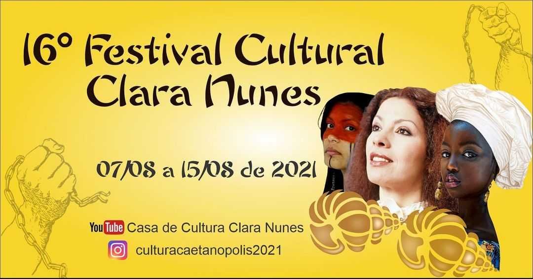 Festival Clara Nunes, em Caetanópolis, tem shows online com artistas locais - Divulgação/ Casa de Cultura Clara Nunes