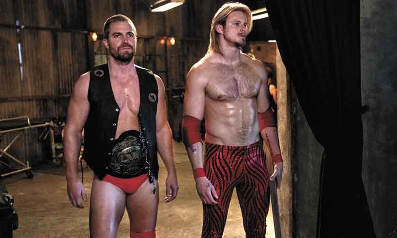 Stephen Amell e Alexander Ludwig duelam no ringue e fora dele em 'Heels' - STARZPLAY/DIVULGAÇÃO
