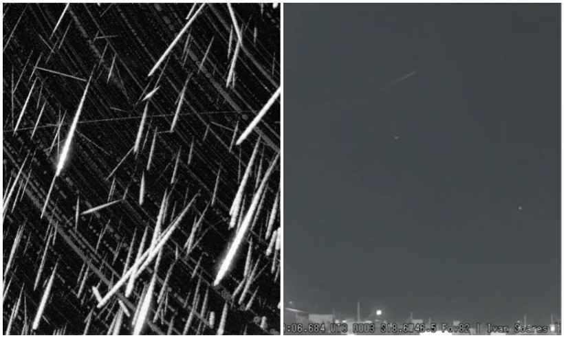 Veja 'surto' de meteoros raro e inesperado que tomou o céu em Minas - Reprodução/Global Meteor Network e Ivan Soares/Observatório IDS