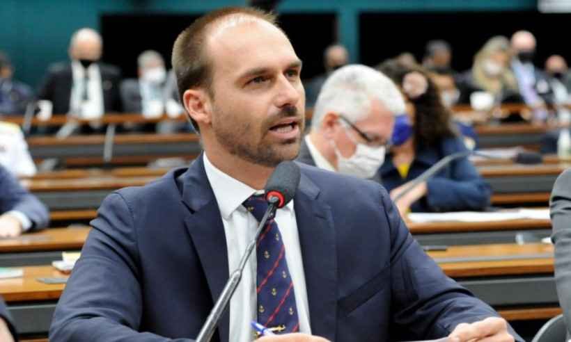 Eduardo Bolsonaro diz que Sérgio Reis e deputado são 'vítimas' por operação - Cleia Viana/Câmara dos Deputados