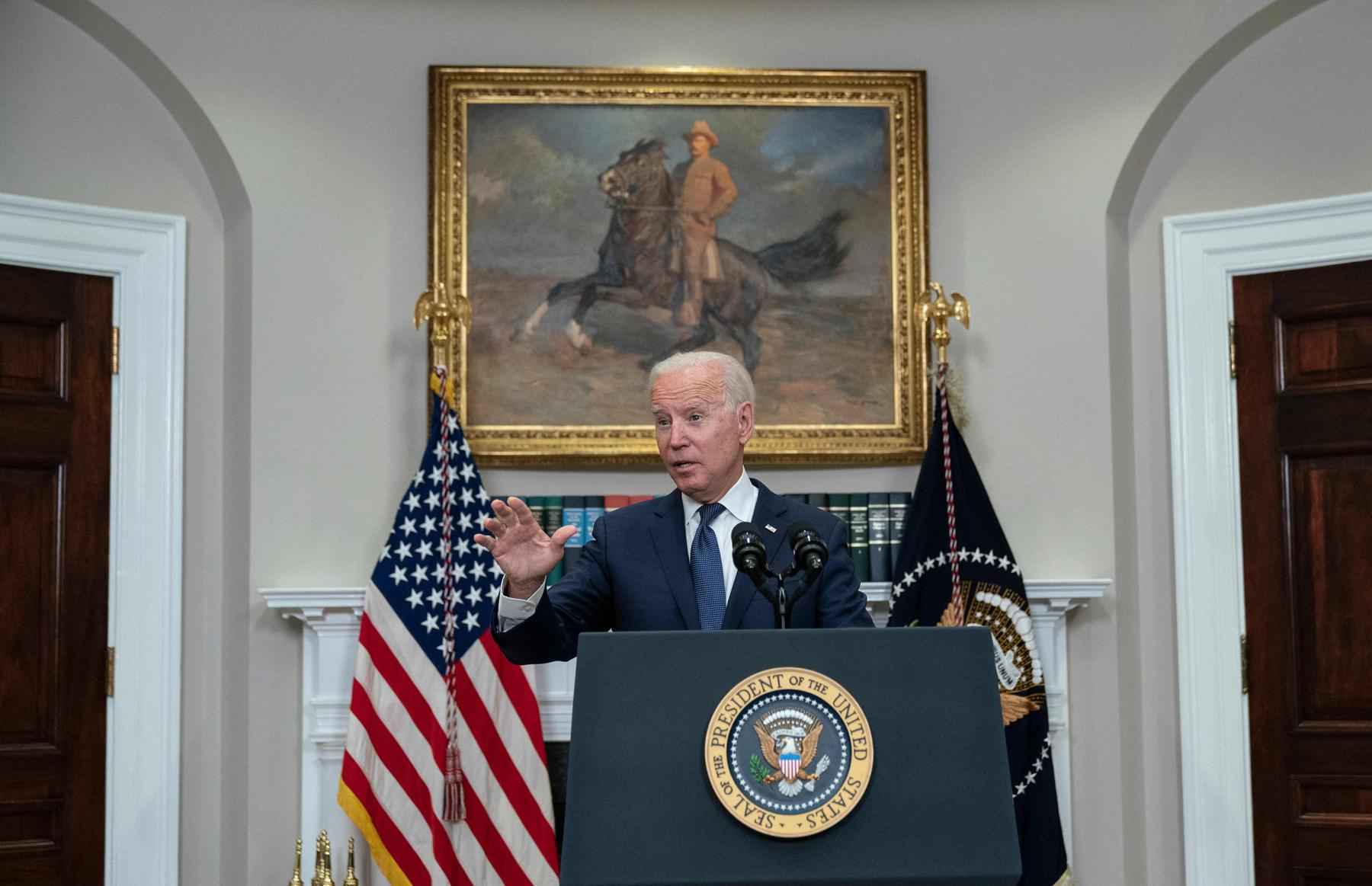 Joe Biden espera concluir retirada do Afeganistão até o final deste mês - NDREW CABALLERO-REYNOLDS / AFP