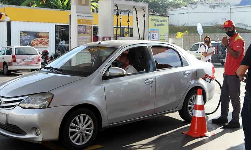Preço médio da gasolina na Grande BH é de R$ 6,10; há 17 dias era R$ 5,918 - Jair Amaral/EM/D.A Press - 27/05/2021